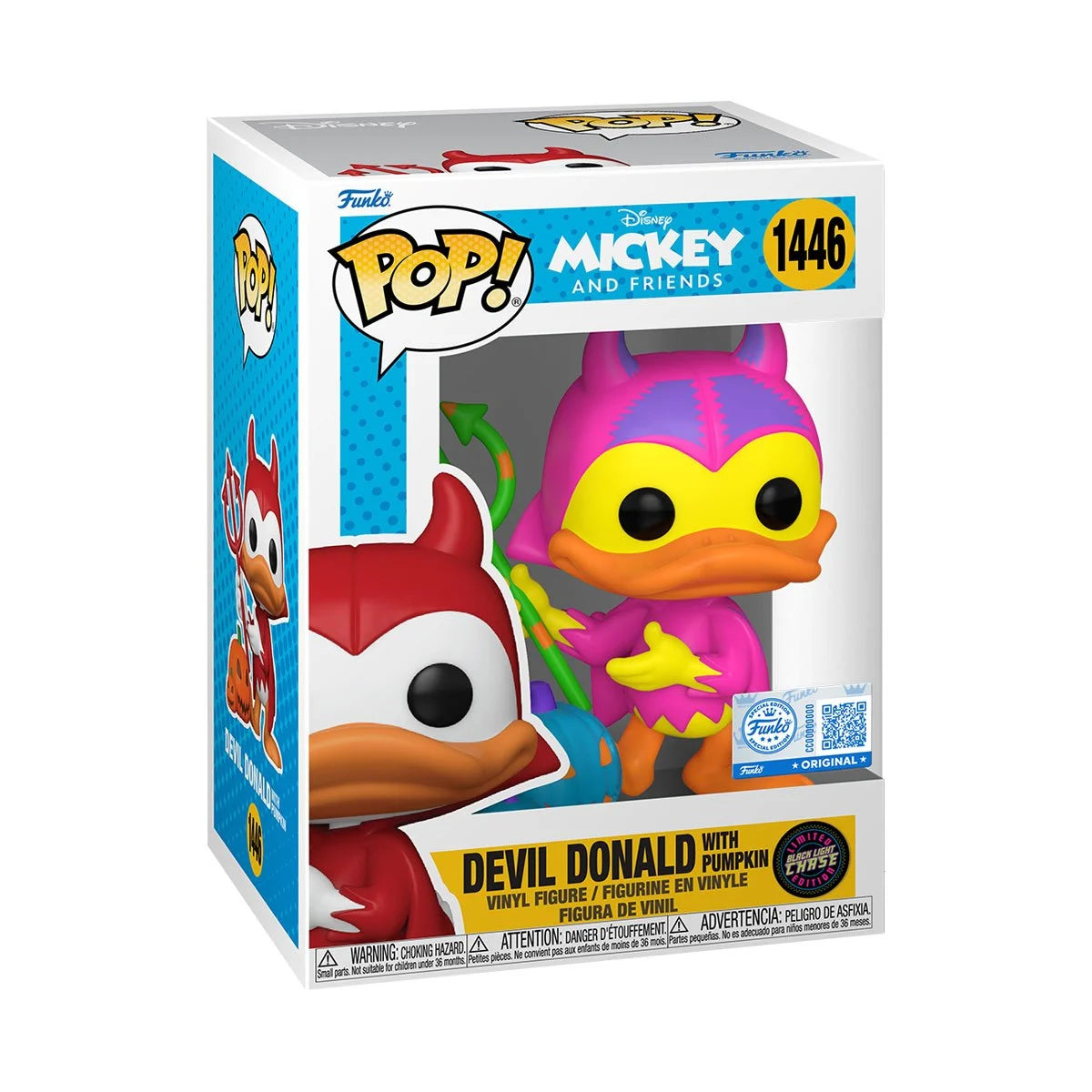 Funko Pop! Disney: Mickey and Friends - Devil Donald with Pumpkin 1446 - Specialty Series - CHASE