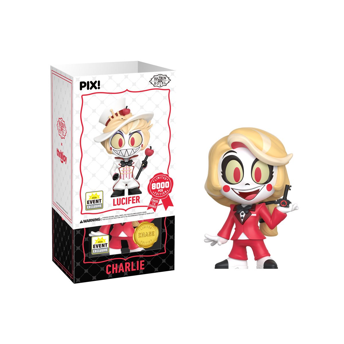 ThrillJoy Pix! Hazbin Hotel - Lucifer (Modelo aleatorio) - 2026 Convention Exclusive