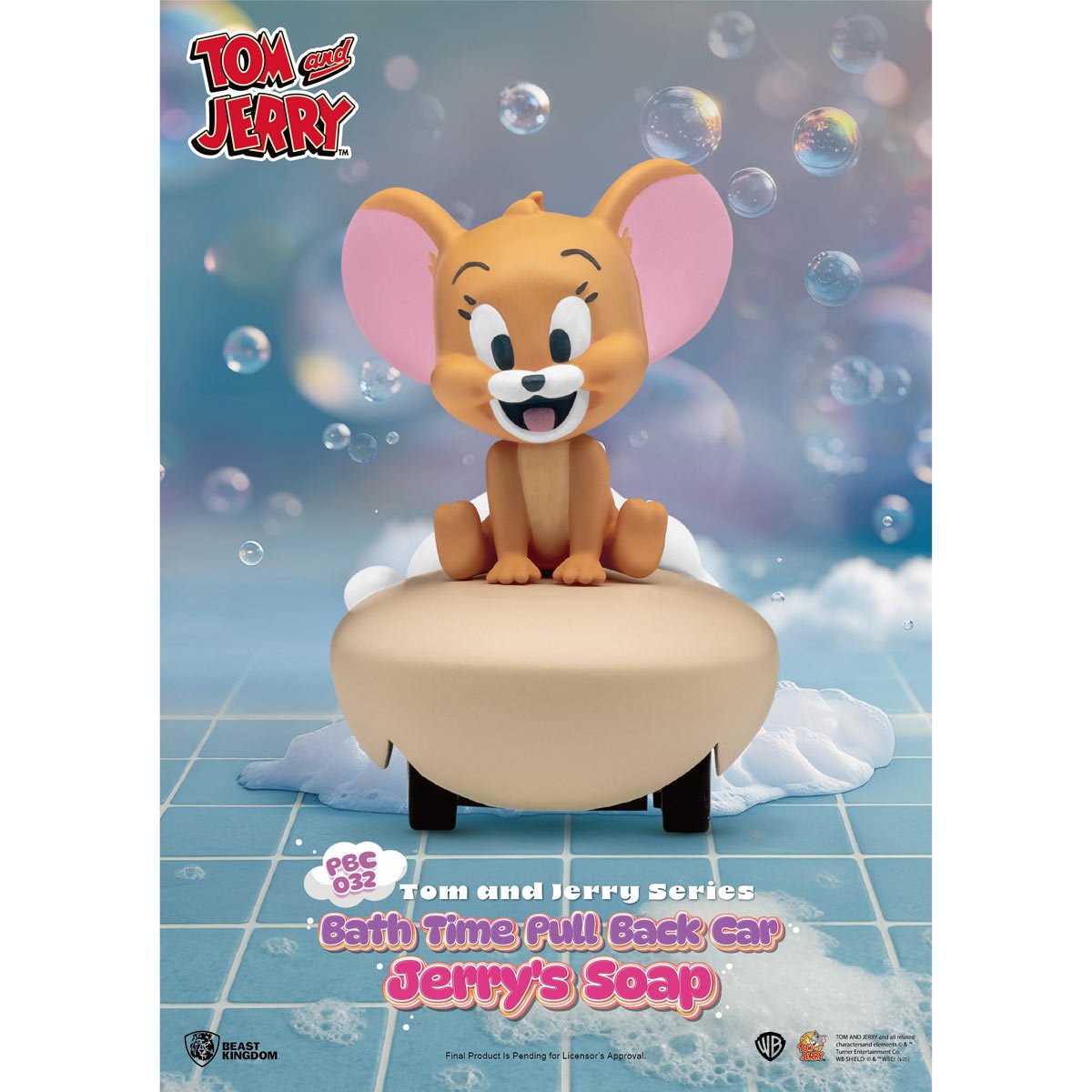 Beast Kingdom: Pull Back Car - Tom and Jerry Bath Time - Blind Box (x 1 unidad)