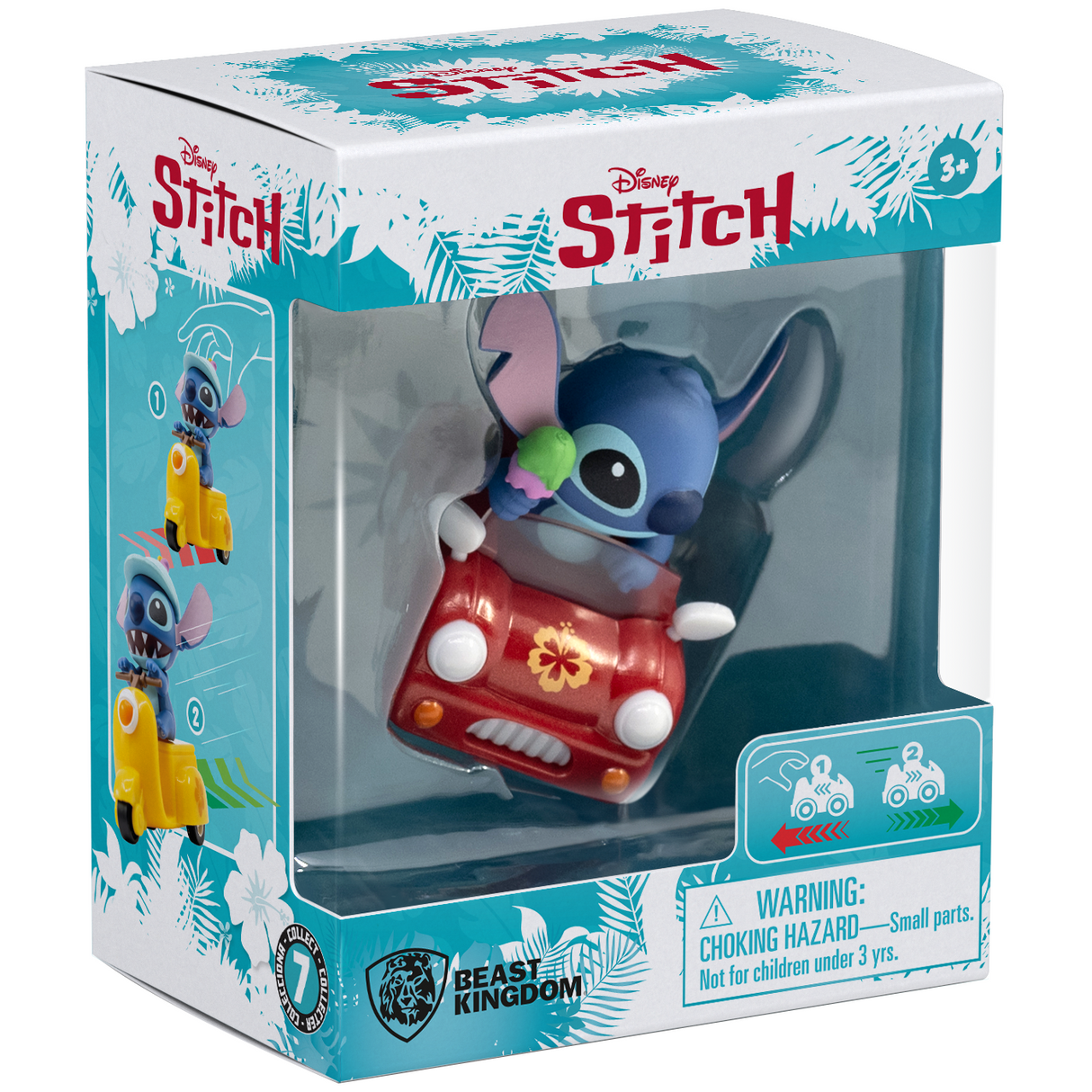 Beast Kingdom: Lilo & Stitch Zoom Hero Pull Back Vehicle (Blind Box) (x unidad) (VOCHO RED)
