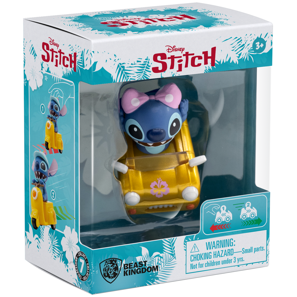 Beast Kingdom: Lilo & Stitch Zoom Hero Pull Back Vehicle (Blind Box) (x unidad) (VOCHO YELLOW)