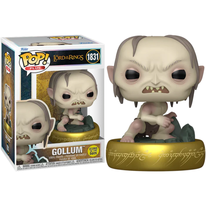 Funko Pop! Movies: The Lord of the Rings - Gollum 831 - Plus (Glow)