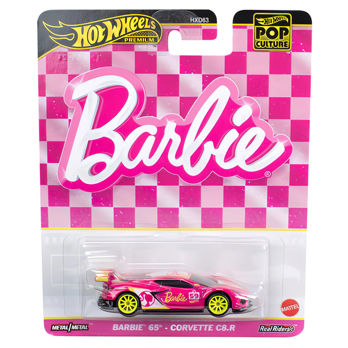 Hot Wheels Premium: Retro Entertainment 2024 | Barbie 65th - Corvette C8.R