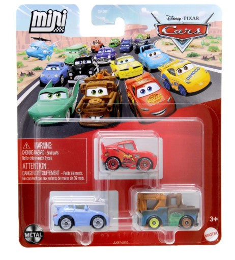 Cars Mini Racers - Best Buddies (Mater Mcqueen Sally) 3-Pack