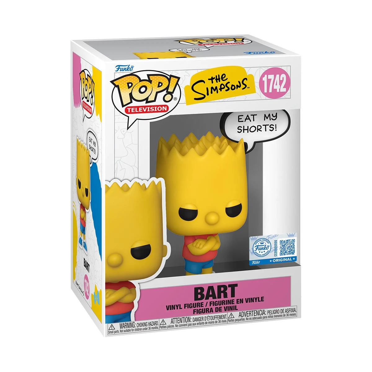 Funko Pop! The Simpsons - Bart (Pop! Saying) 1742 - Specialty Series