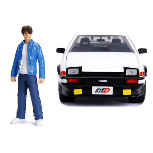 Jada: Hollywood Rides: Initial D - 1986 Toyota Trueno with Takumi - Escala 1:24 Die-Cast Metal