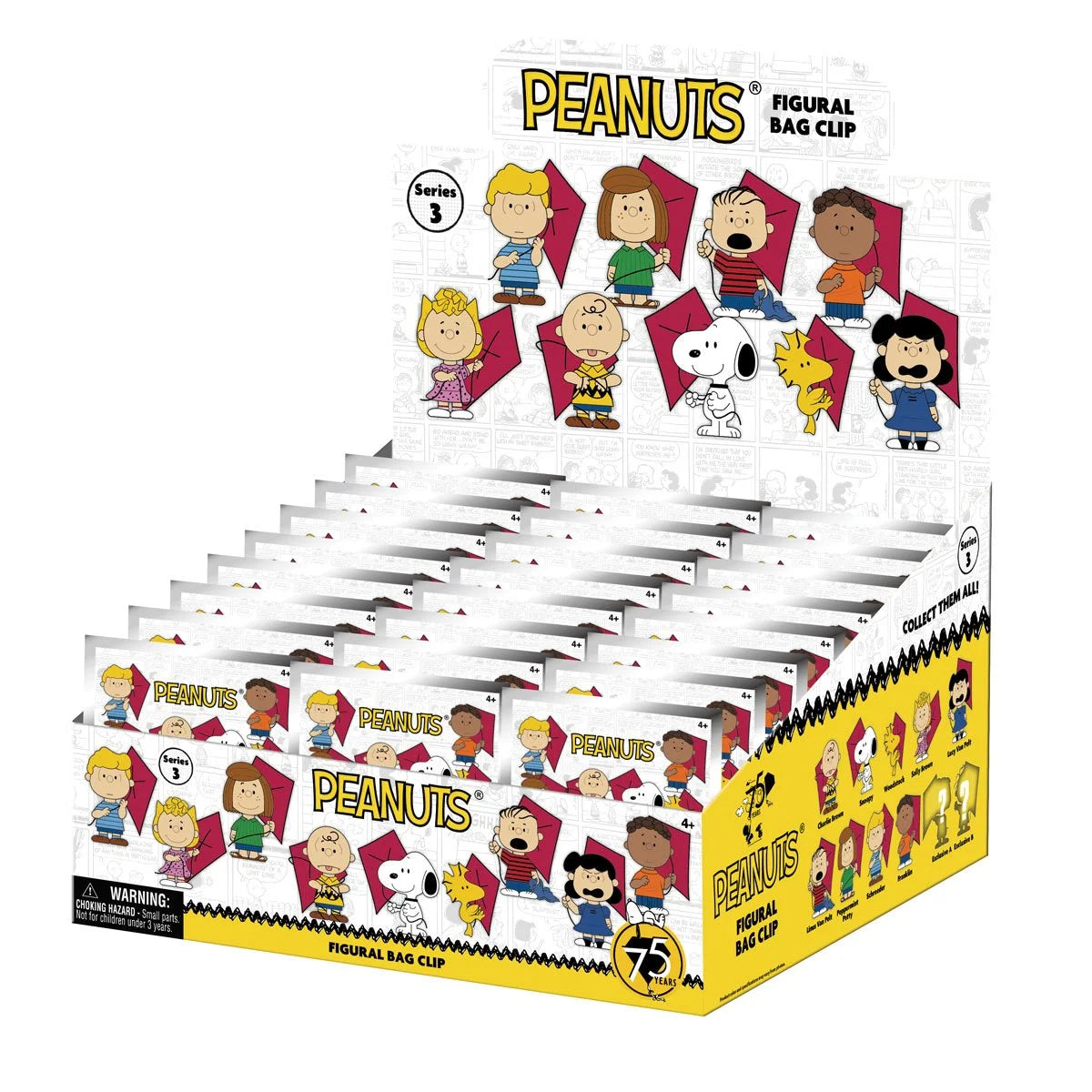 Monogram: Figural Bag Clip - Peanuts 75th Anniversary Series 3 (Llavero) x unidad