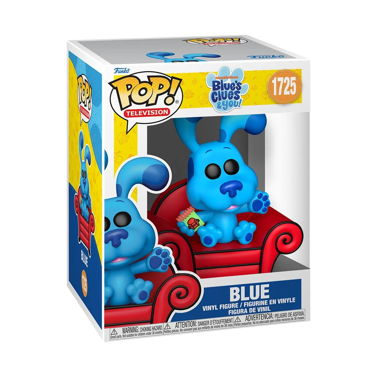 Funko Pop! Animation: Blue's Clues & You! - Blue with Couch 1725 (PREMIUN)
