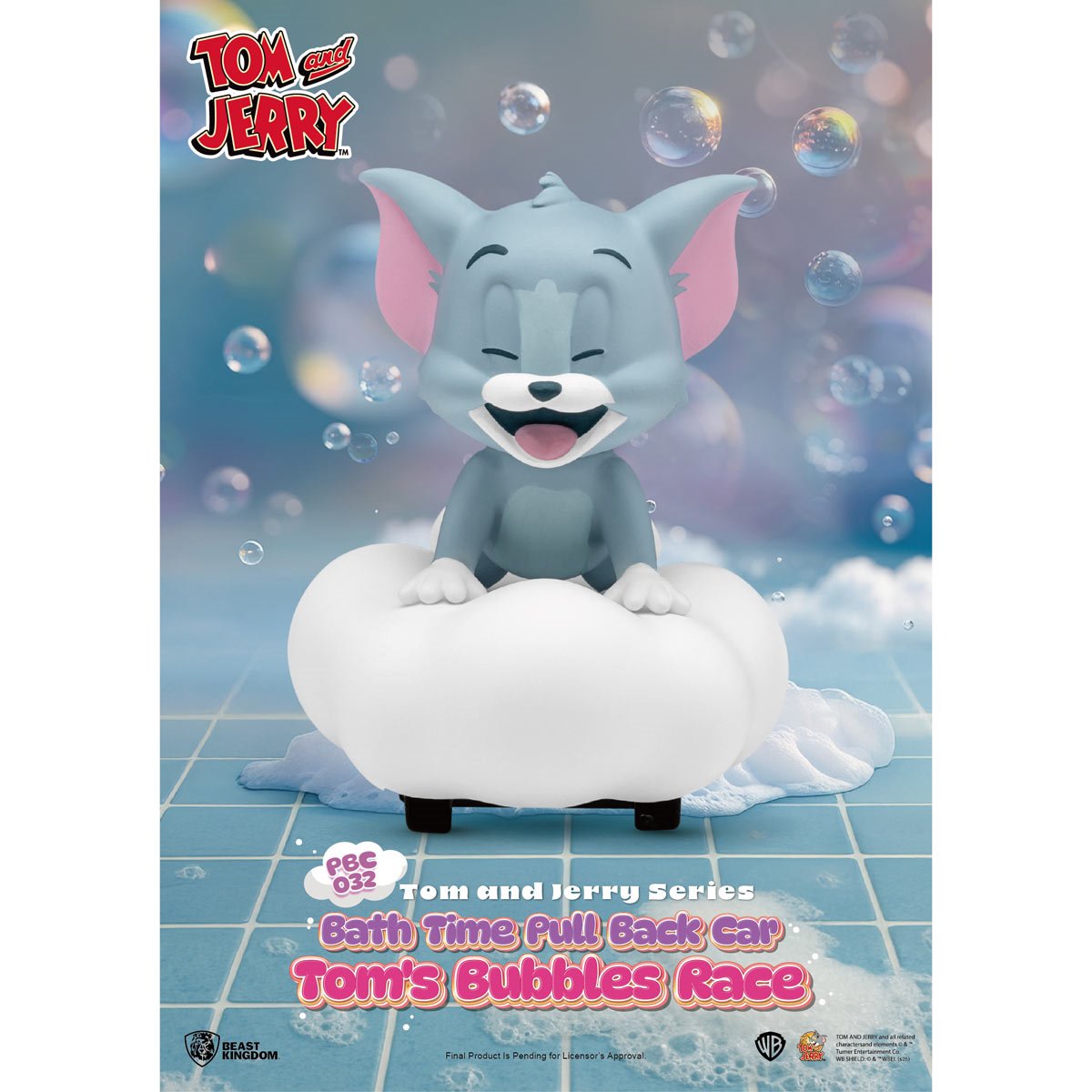 Beast Kingdom: Pull Back Car - Tom and Jerry Bath Time - Blind Box (x 1 unidad)