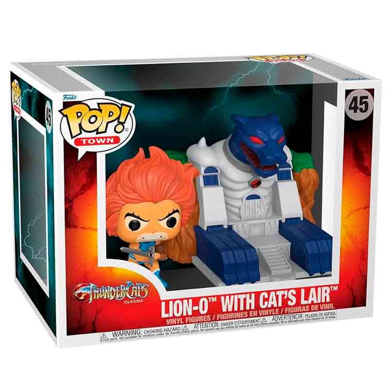Funko Pop! Television: ThunderCats - Lion-O with Cat's Lair 45 (Town)