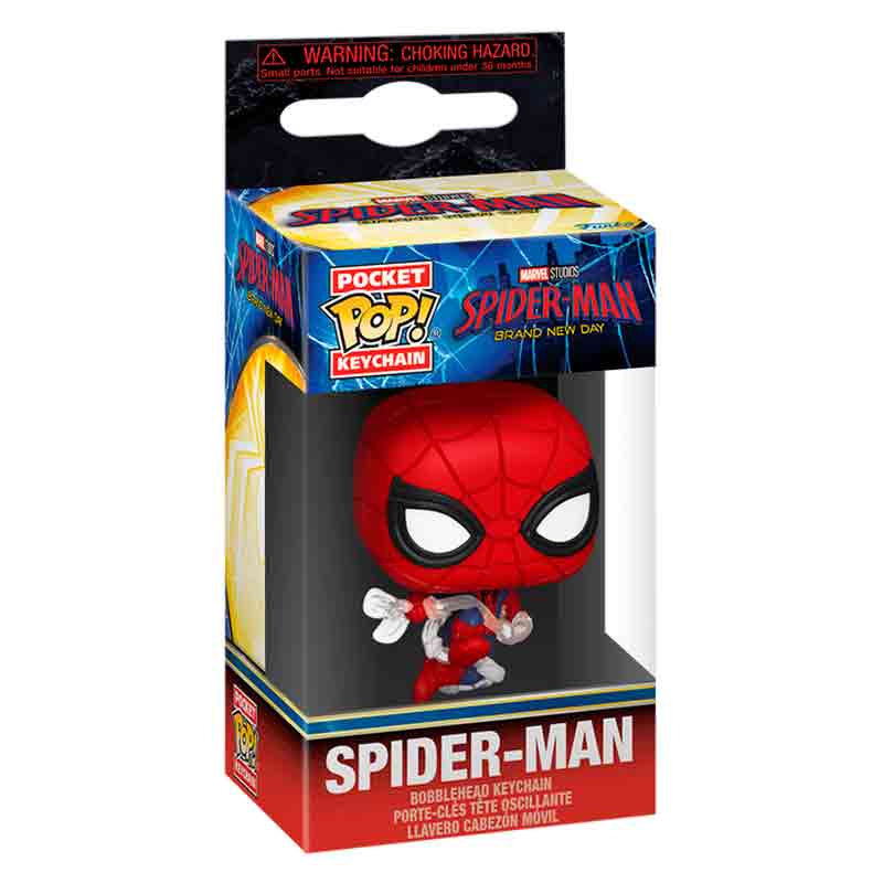 Funko Keychain! Marvel Studios: Spider-Man Brand New Day - Spider-Man (Pocket)
