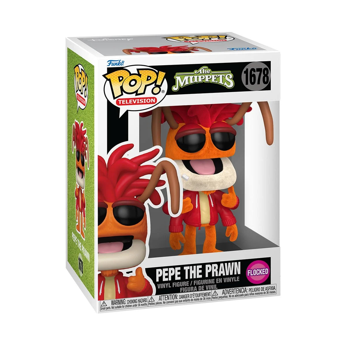 Funko Pop! Television: The Muppets - Pepe the Prawn 1678 - Specialty Series (Flocked)