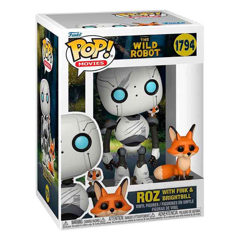 Funko Pop! Movie: The Wild Robot - Roz with Brightbill and Fink 1794