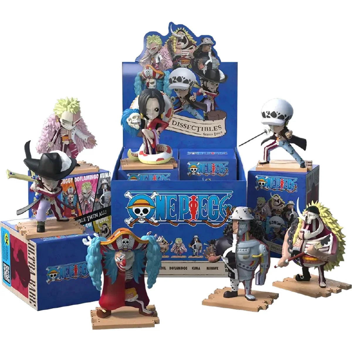 Mighty Jaxx: Freeny's Hidden Dissectibles | Anime: One Piece - 4 Warlods (x unidad)