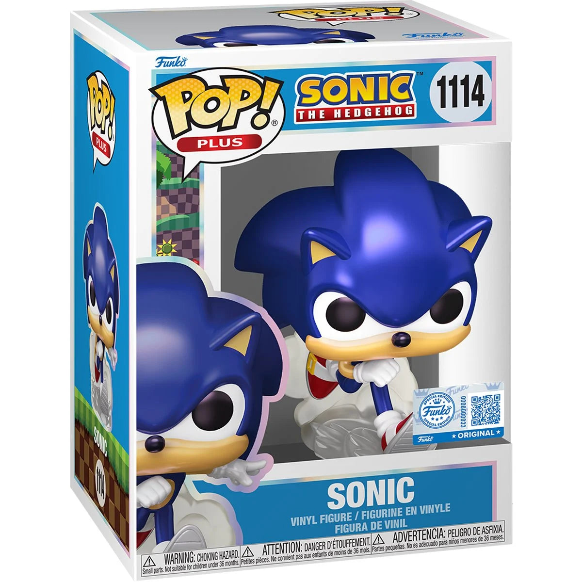 Funko Pop! Games: Sonic the Hedgehog - Sonic the Hedgehog (Pearl) 1114 - Exclusive (Plus)