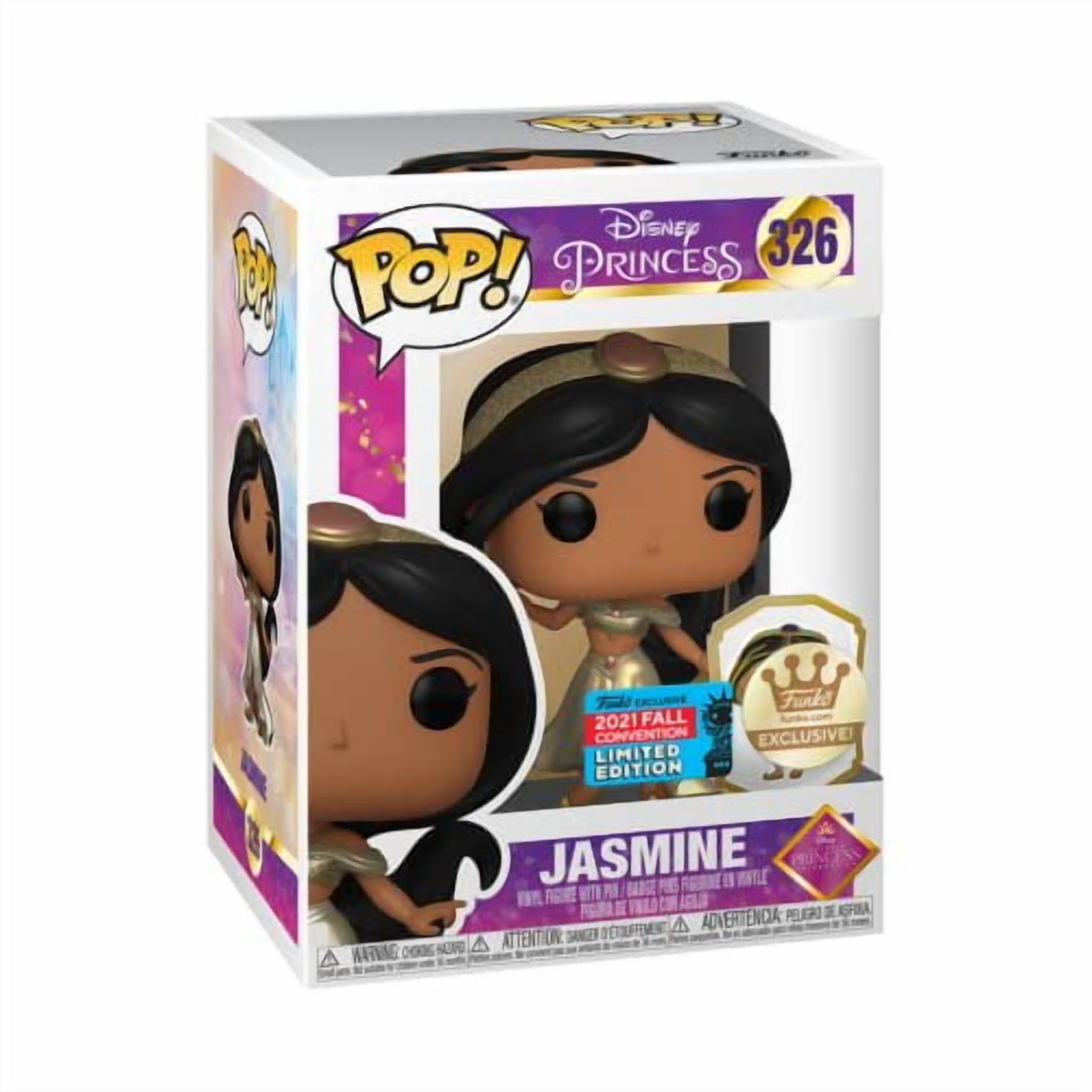 Funko Pop! Disney: Ultimate Princess - Jazmin 326 (w/ pin) - Funko Shop Exclusive - Fall Convention 2021