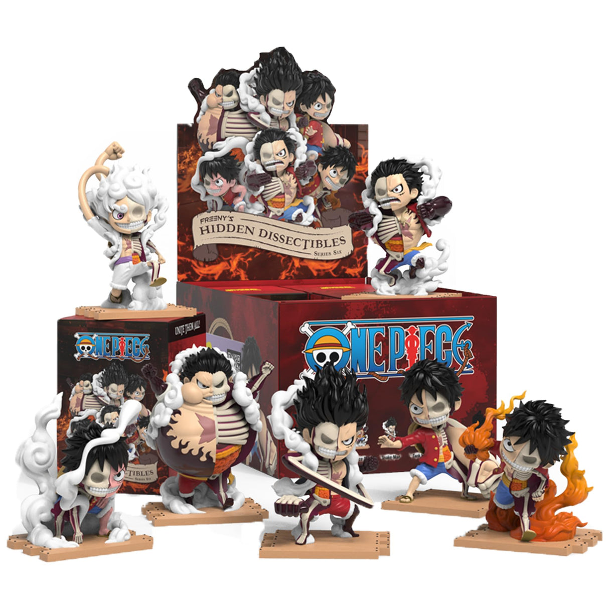 Mighty Jaxx: Freeny's Hidden Dissectibles - One Piece - Series 6 - Luffy (x unidad)
