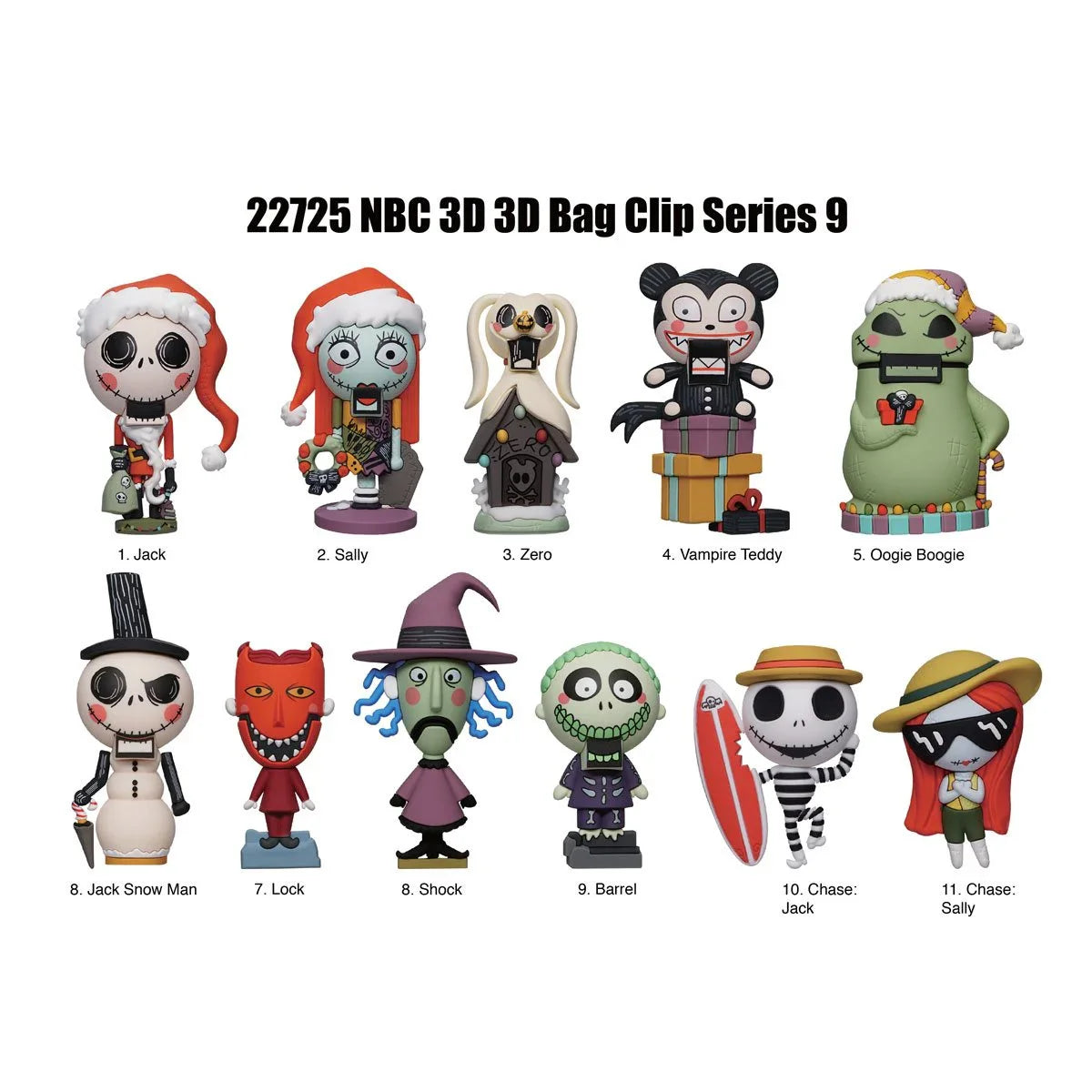 Monogram: Figural Bag Clip - The Nightmare Before Christmas - Series 9 (1 unidad)