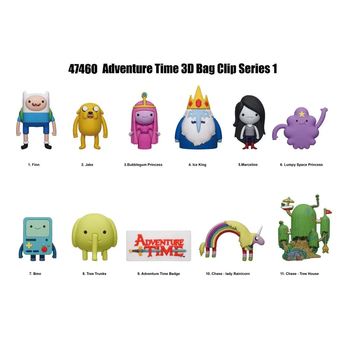 Monogram - Adventure Time Bag Clip (Llavero) - Blind Bag (1 unidad)