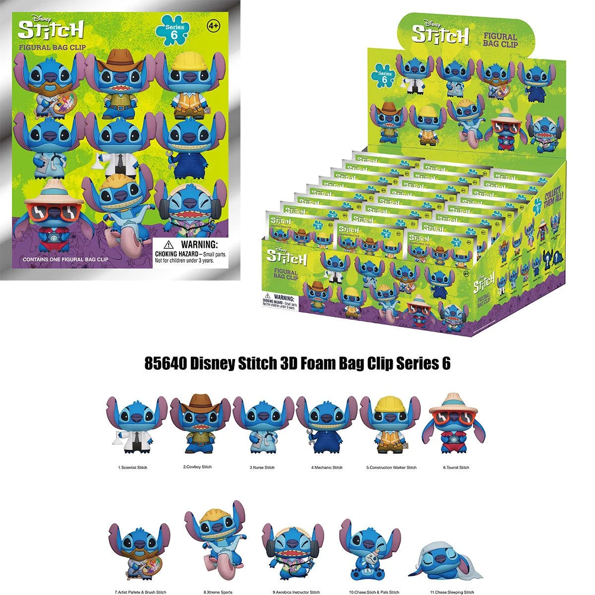 Monogram: Figural Bag Clip - Lilo & Stitch - series 6 (1 UNIDAD)