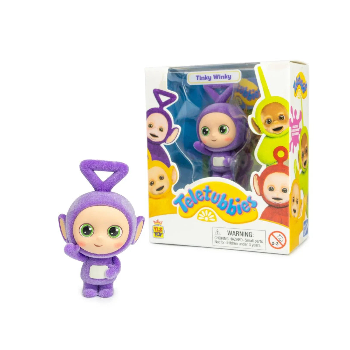 Teletubbies CheeBee - Tinky Winky Flocked - Mini Figure