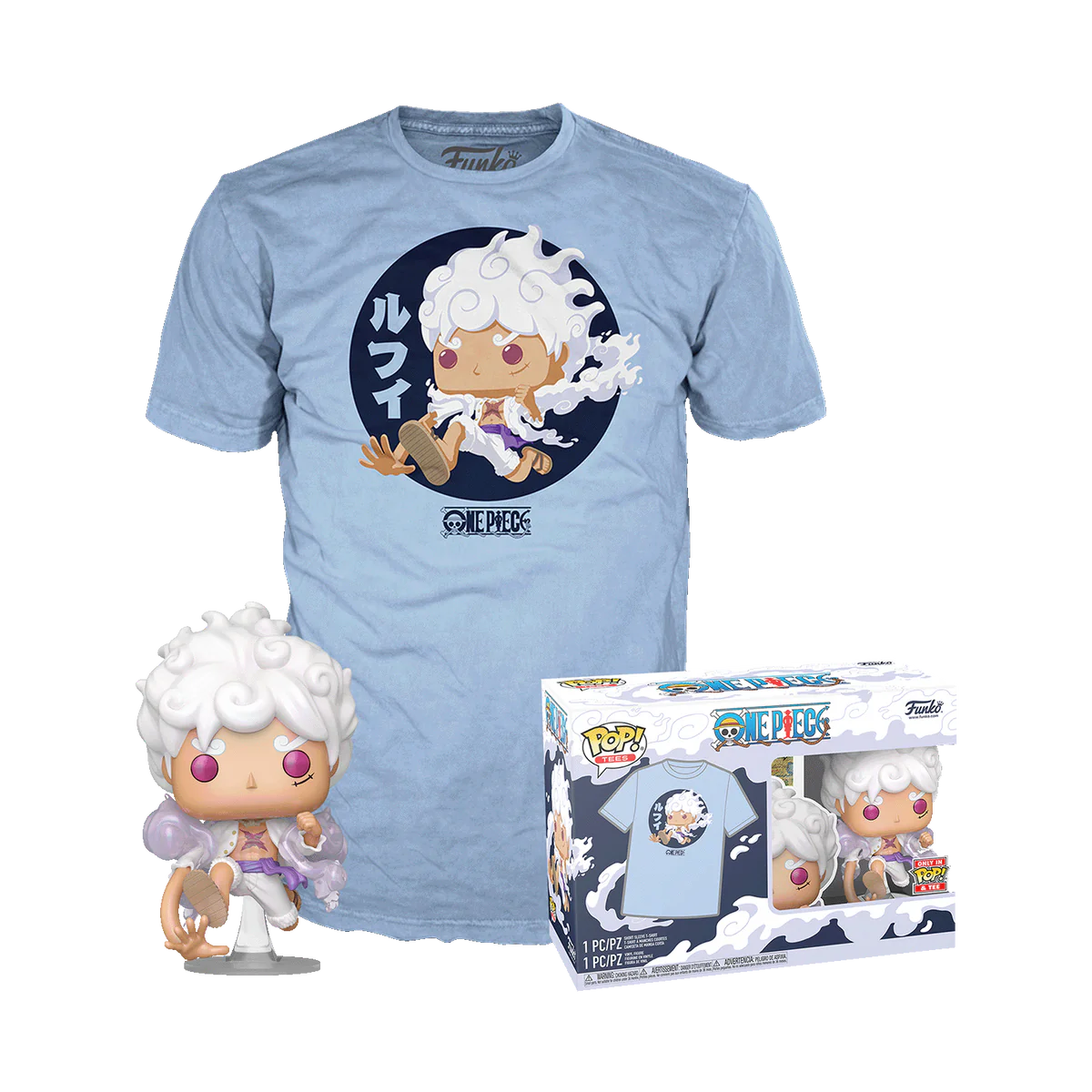 Funko Pop and Tee! One Piece: Luffy Fifth Gear and Polo Funko Adulto 2-Pack