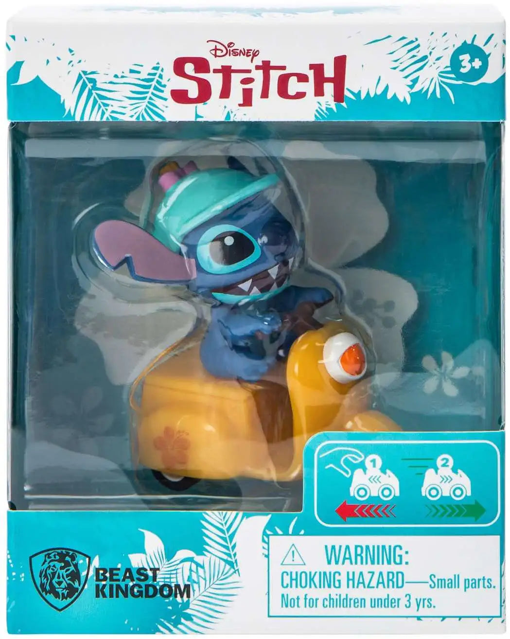 Beast Kingdom: Lilo & Stitch Zoom Hero Pull Back Vehicle (Blind Box) (x unidad) (MOTO YELLOW)