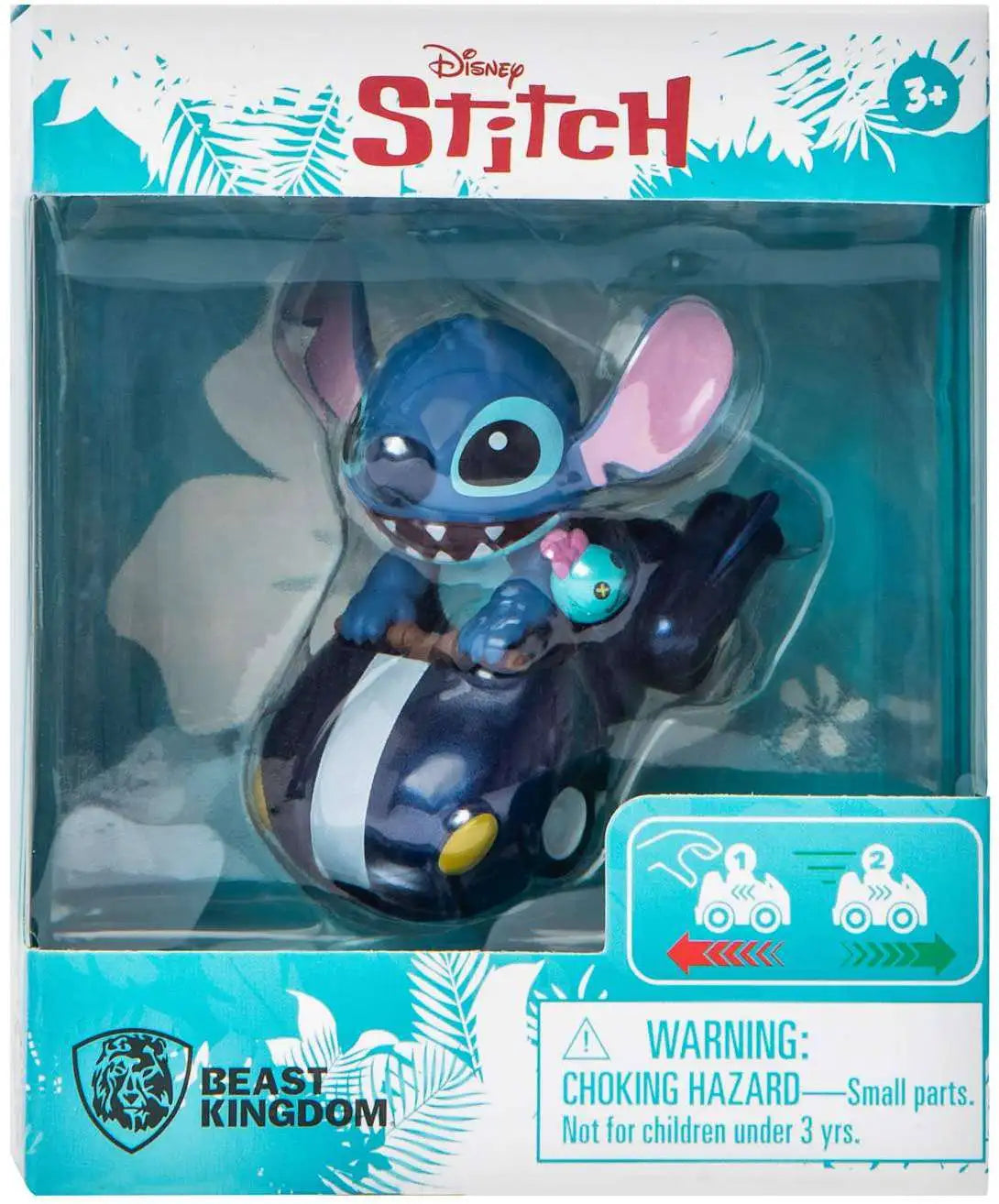 Beast Kingdom: Lilo & Stitch Zoom Hero Pull Back Vehicle (Blind Box) (x unidad) (AUTO BLUE)