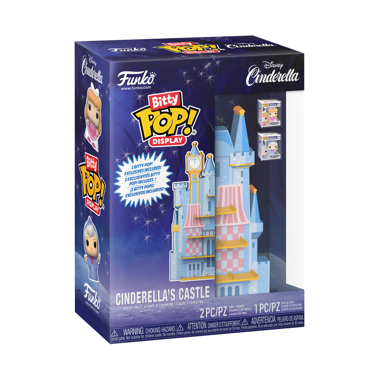 Cinderella's Castle Funko Bitty Pop! Display Shelf