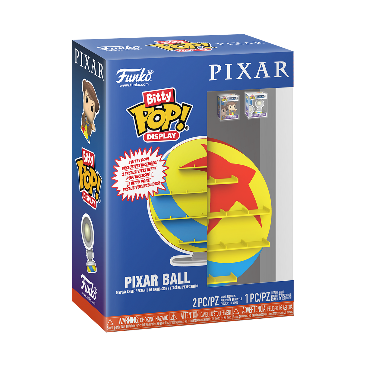 Pixar Ball (Pelota) Funko Bitty Pop! Display Shelf