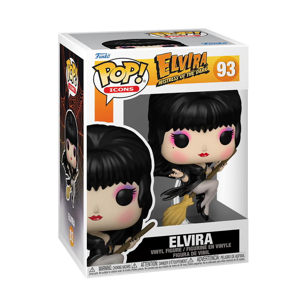 Funko Pop! Movies: Elvira: Mistress of the Dark - Elvira with Broom 93