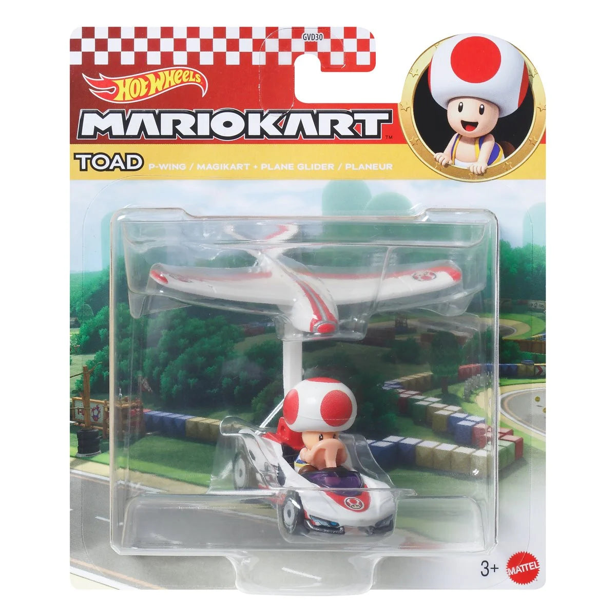 Hot Wheels: Mario Kart Gliders 2026 - Toad P-Wing Plane Glider
