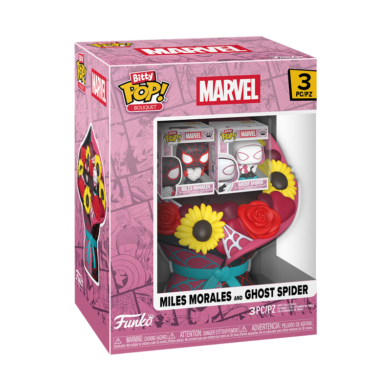 Funko Bitty Bouquet! Spider-Man Valentines - Miles Morales and Ghost Spider