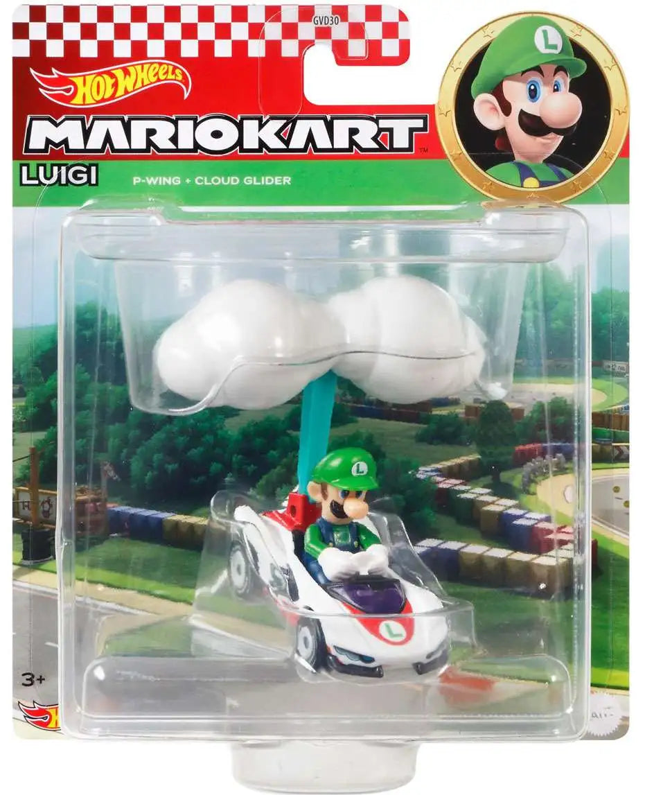 Hot Wheels: Mario Kart Gliders 2026 - Luigui P-Wing Cloud Glider