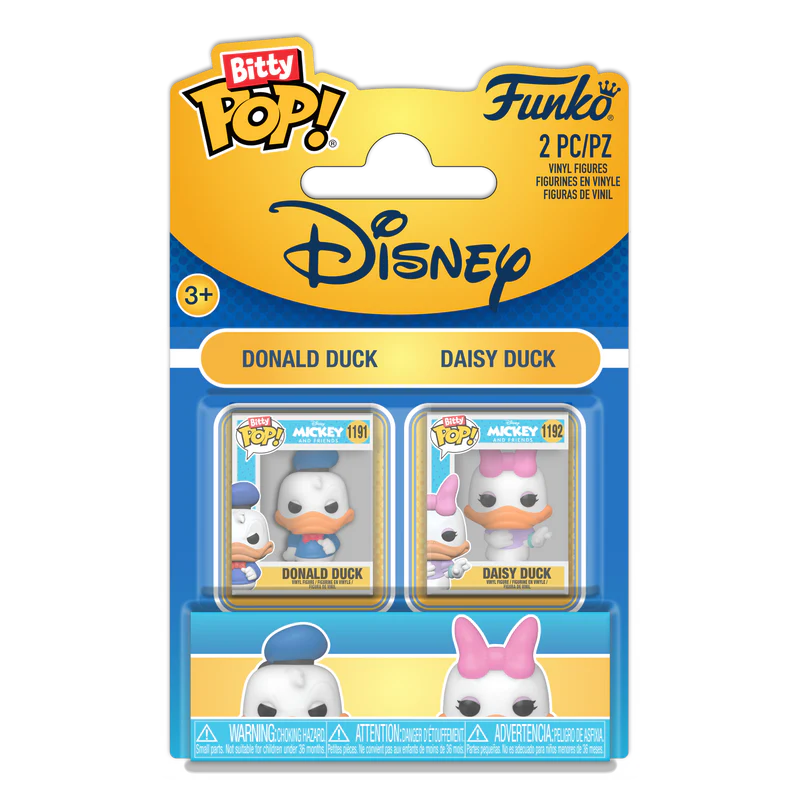 Funko Bitty Pop! Disney: Donald Duck and Daisy Duck Mini-Figure 2-Pack