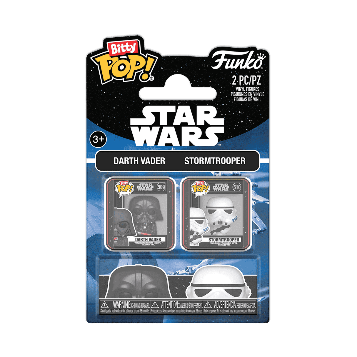 Funko Bitty Pop! Star Wars: Darth Vader and Storm Trooper Mini-Figure 2-Pack