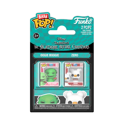 Funko BItty Pop! The Nightmare Before Christmas: Oogie Boogie and Zero Mini-Figure 2-Pack