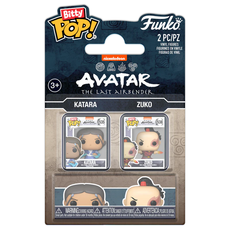 Funko BItty Pop! Avatar: The Last Air Bender - Katara and Zuko Mini-Figure 2-Pack