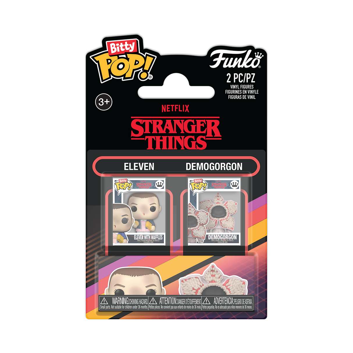 Funko Bitty Pop! Stranger Things: Eleven and Demogorgon 2-Pack