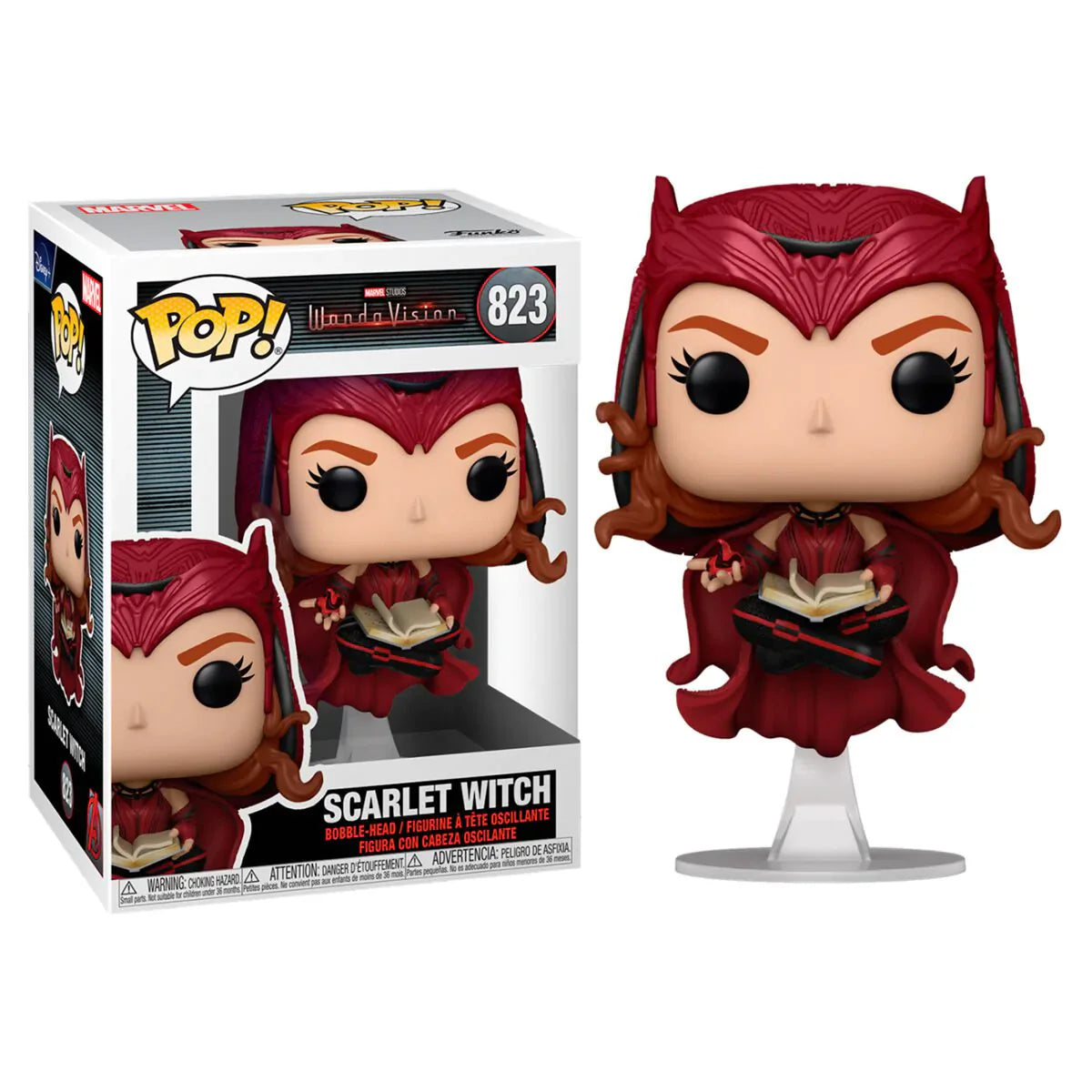 Funko Pop! Marvel: WandaVision - Scarlet Witch 823 - CAJA CON DETALLES