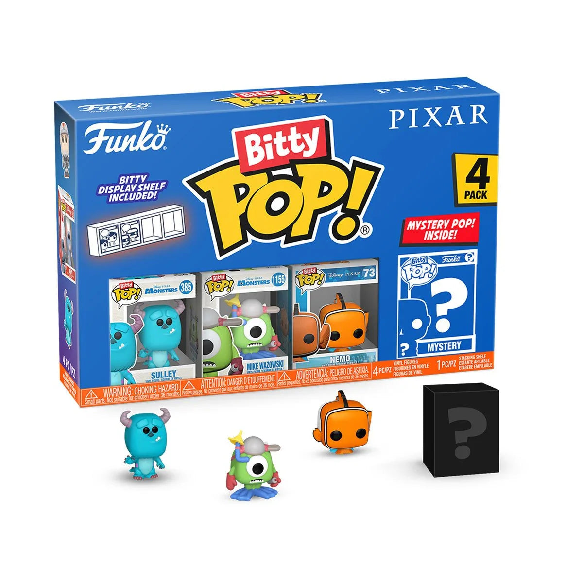 Funko Bitty Pop! Disney| Pixar - 4pack (Sulley)