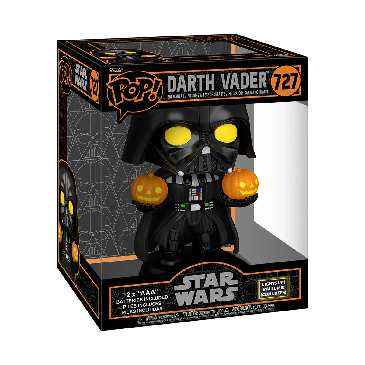 Funko Pop! Star Wars: Darth Vader (Halloween) 727 - Super (6") - LIGHT UP