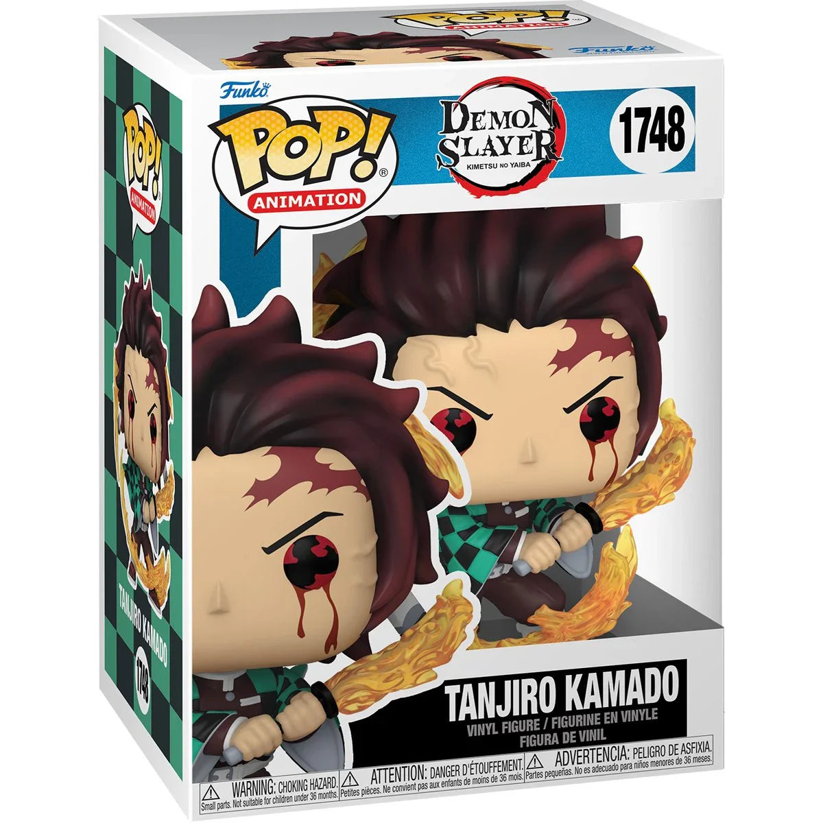 Funko Pop! Anime: Demon Slayer - Tanjiro Kamado (Sun Breathing) 1748 - Caja con Detalle