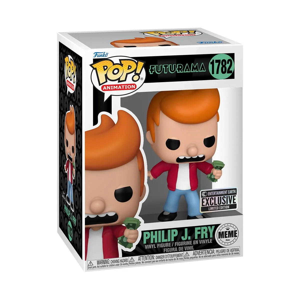 Funko Pop! Meme: Futurama - Philip J. Fry (Take my money) 1782 - Entertainment Earth Exclusive