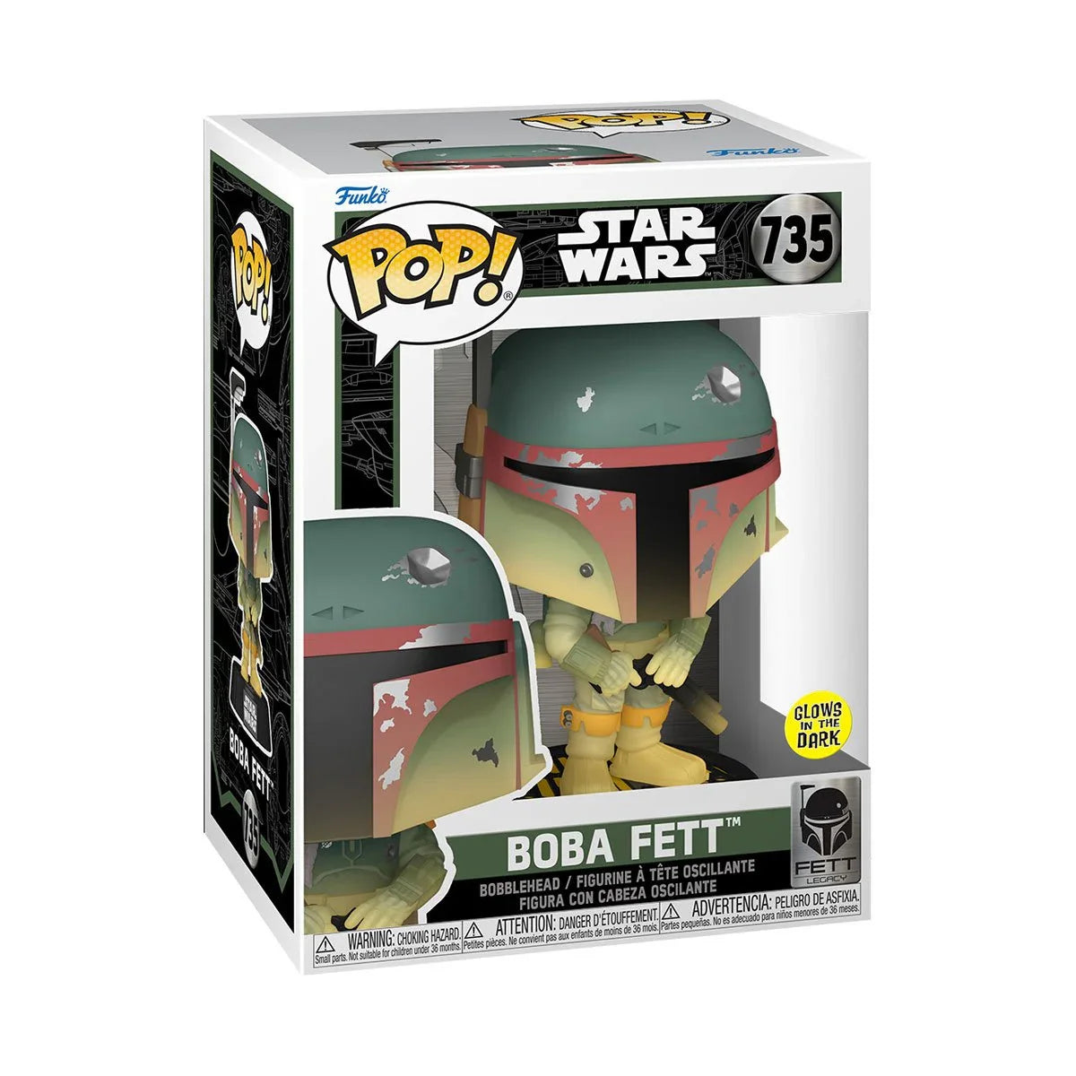 Funko Pop! Star Wars: Fett Legacy - Boba Fett 735 (Glows in the Dark)