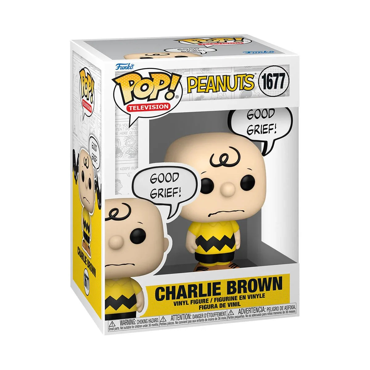 Funko Pop! Television: Peanuts - Charlie Brown "Good Grief" 1677