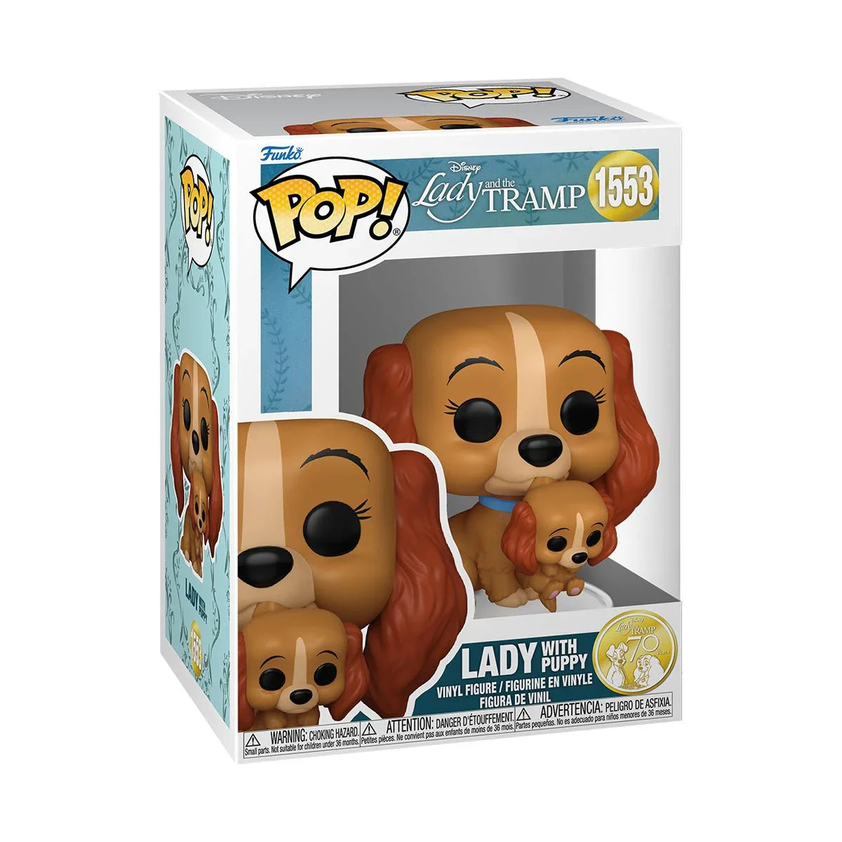 Funko Pop! Disney: La Dama y el Vagabundo | 70th Anniversary - Lady with Puppy 1553