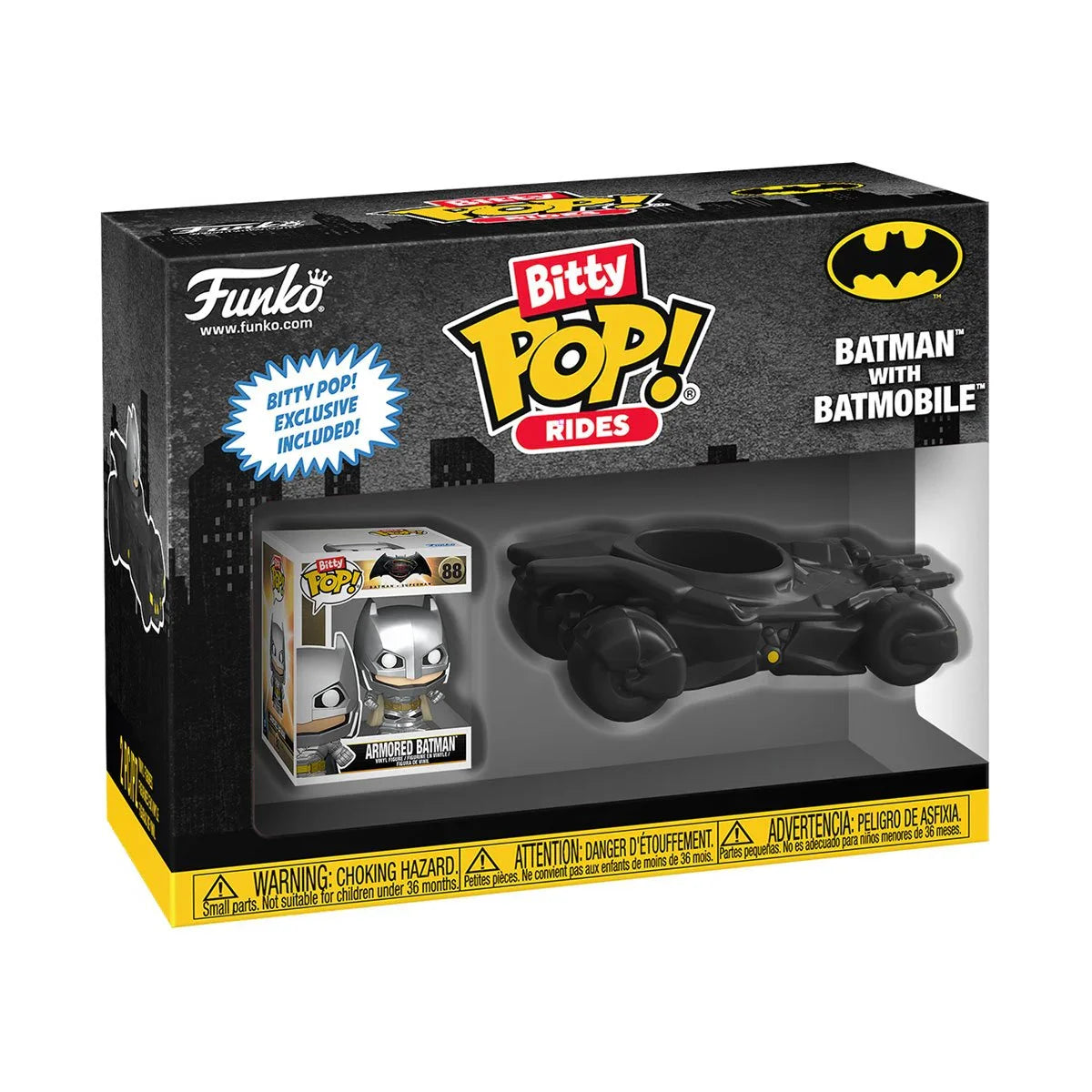 Funko BITTY Pop! DC: Batman and Batmobile (Ride)