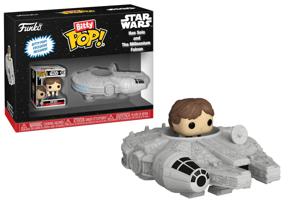 Funko BITTY Pop! Star Wars: Han Solo and The Millennium Falcon (Ride)