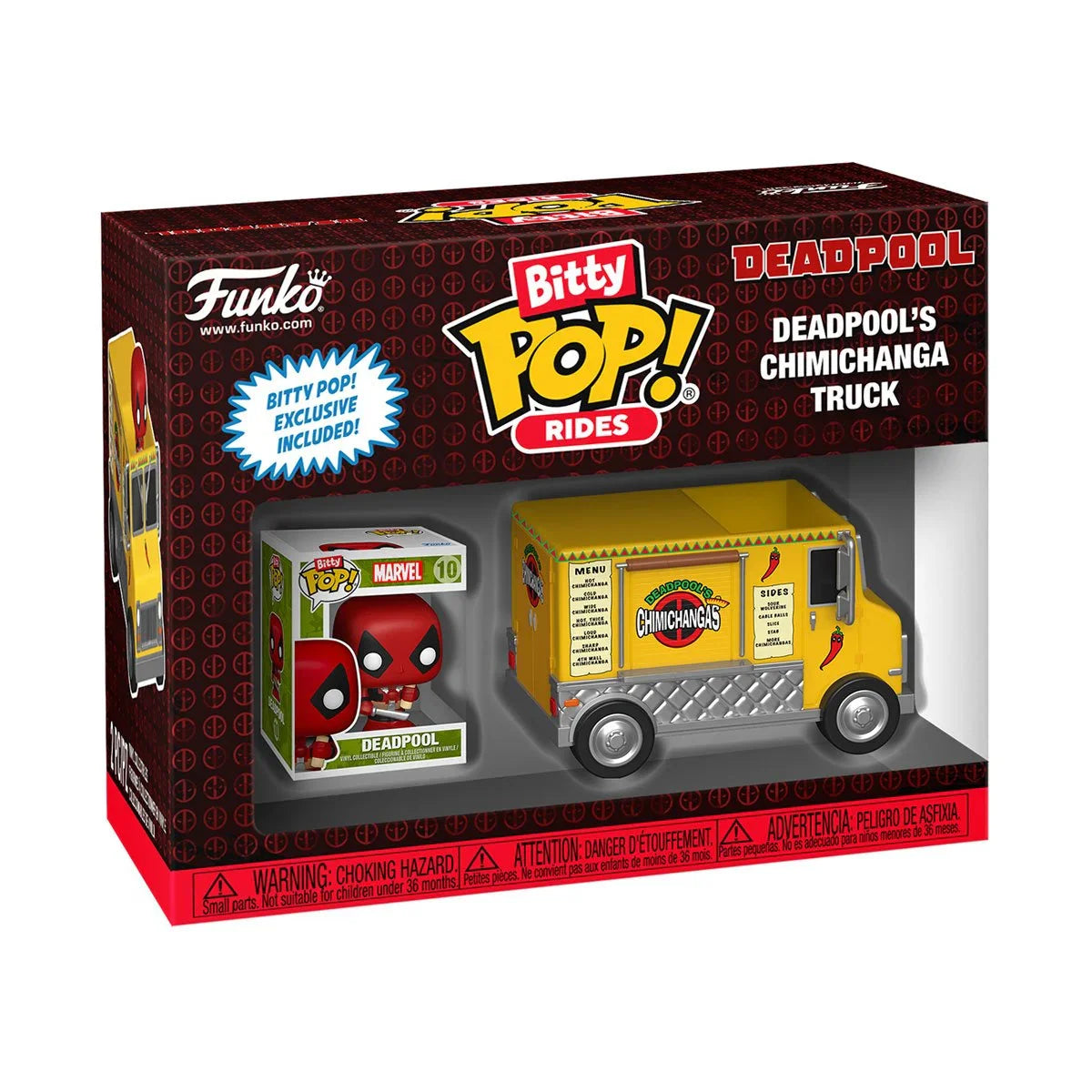 Funko BITTY Pop! Marvel: Deadpool and Chimichanga Truck (Ride)